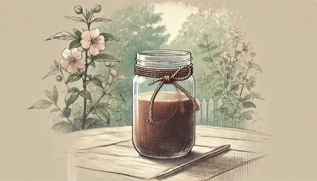 color sketch for Procreate mason jar coffee tutorial