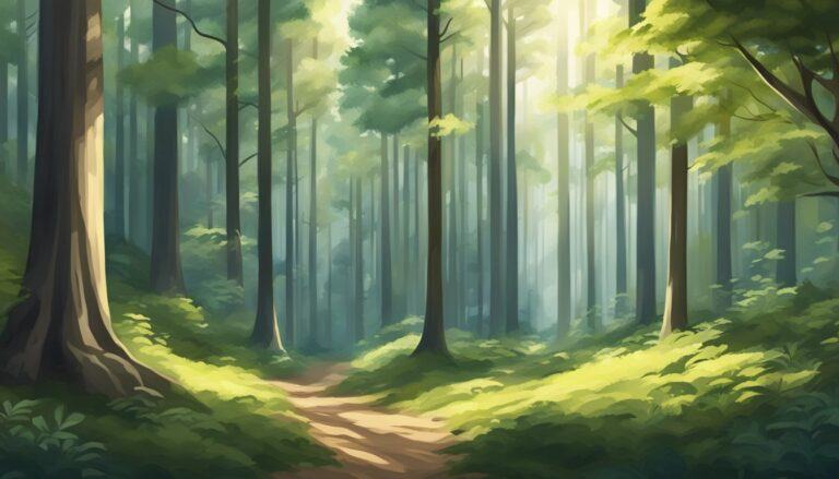 forest illustration for Wallpaper Backgrounds for iPad