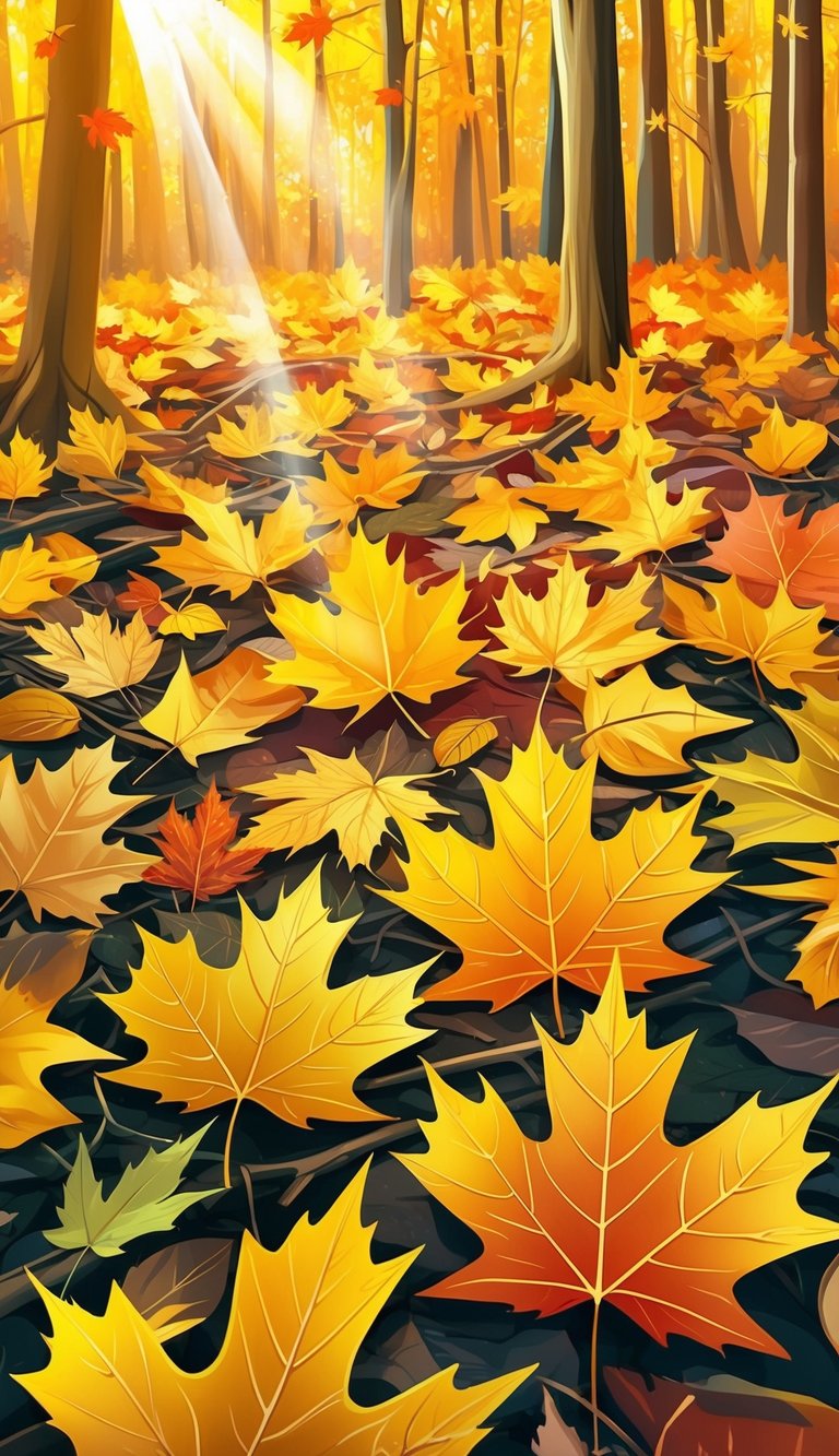 stunning ipad wallpaper backgrounds - gold leaves