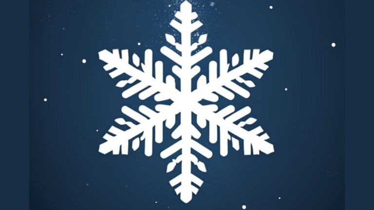 snowflake illustration in procreate